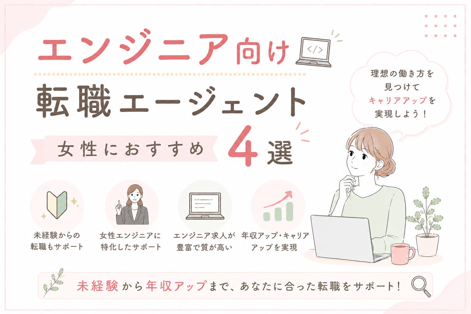 エンジニア向け転職エージェントおすすめ4選