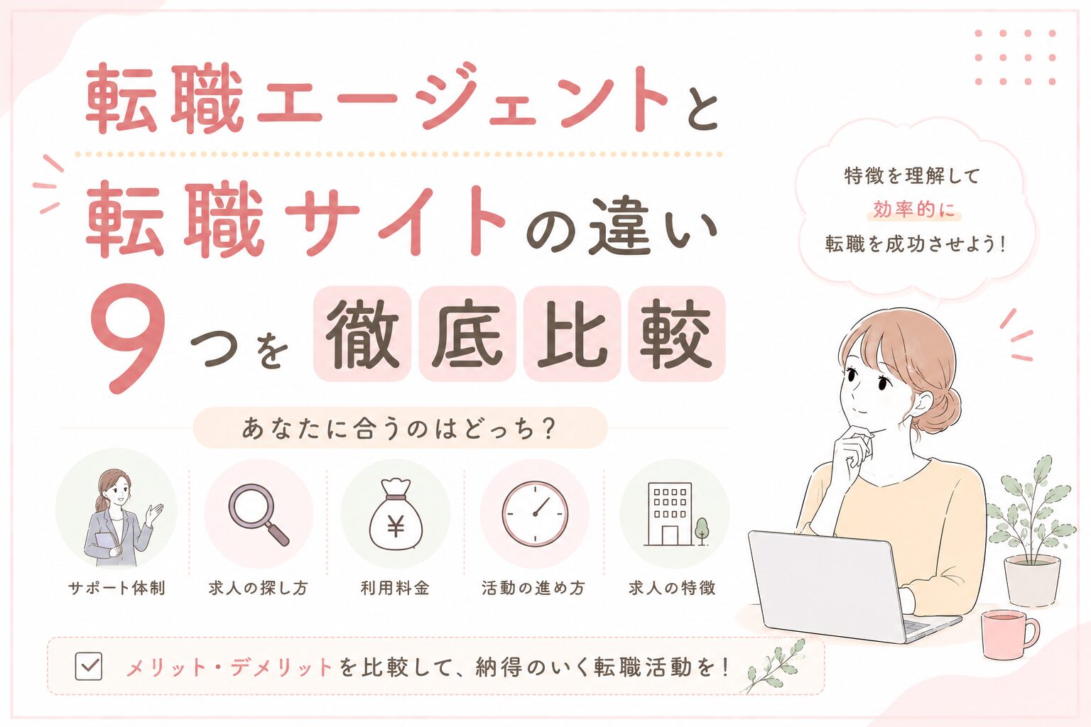 転職エージェントと転職サイトの違い